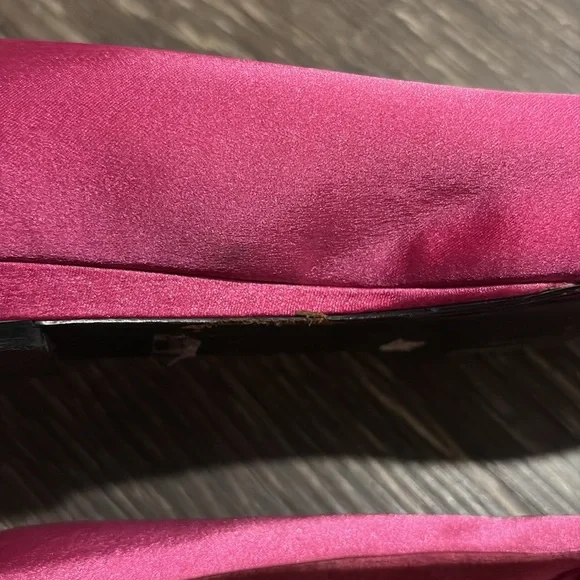 Hot pink bow ballet flats - Picture 6 of 7